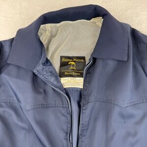 Vintage Made in Japan Neiman Marcus Windbreaker Jacket‎ Mens XL Navy Blue Zip